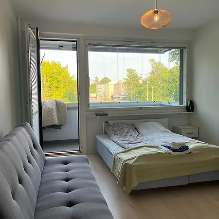 A Bright Near Metro With A Balcony Apartament